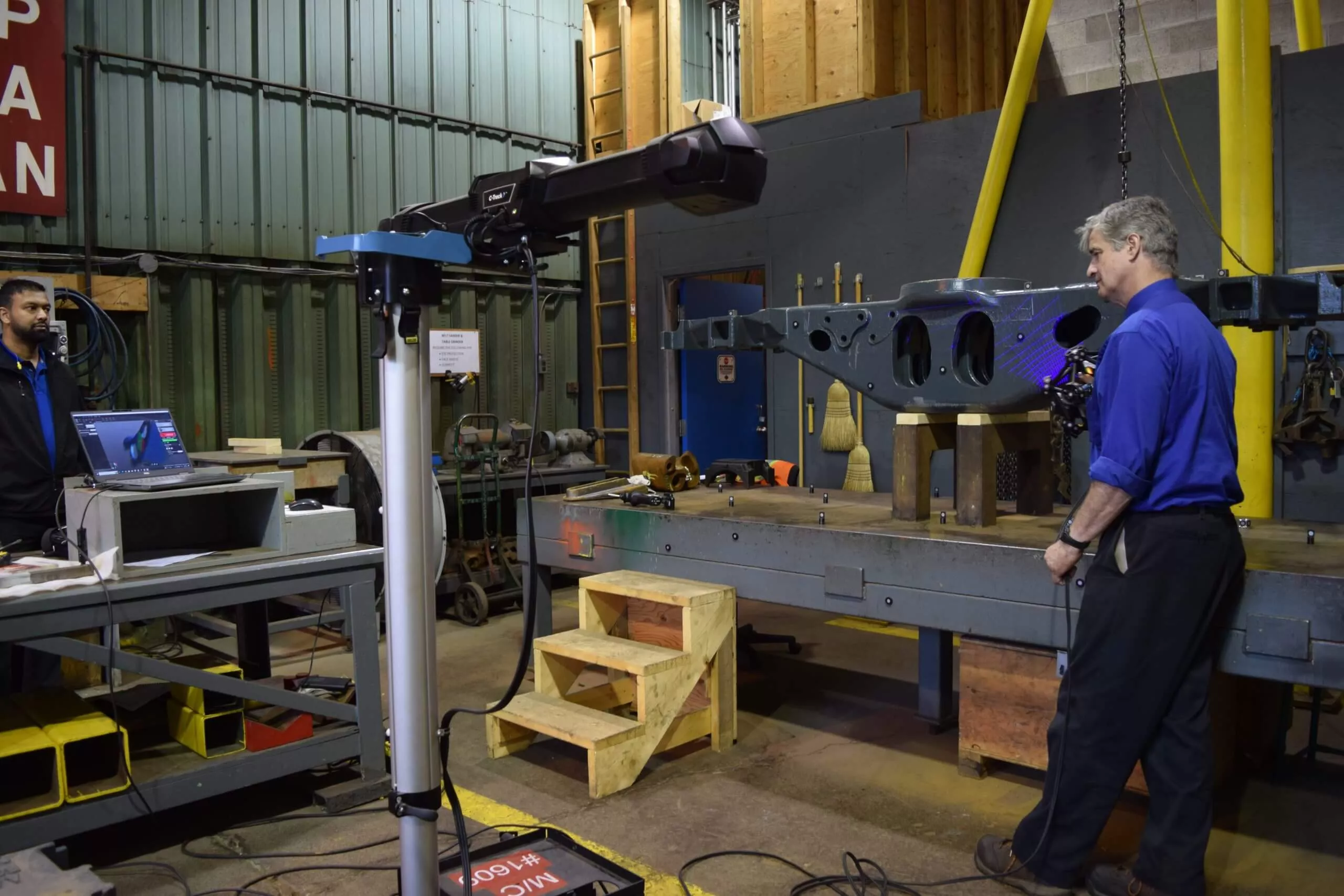 3D-измерения сложных и крупных сварных деталей в железнодорожной промышленности